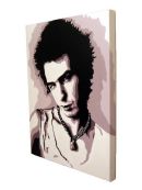 SID VICIOUS - THE SEX PISTOLS.(SIDE VIEW.)
SIZE: 24" X 18".